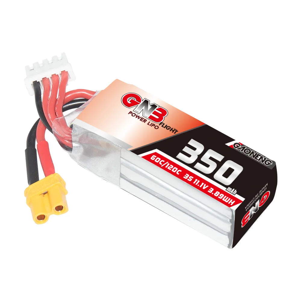 Hot Sale GAONENG GNB 3S 11.1V 350mAh 60C XT30 LiPo Battery for Drones and RC Toys