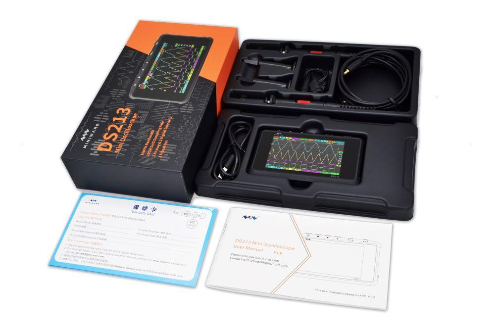 Hot Sale! Miniware Quad Channel Digital Oscilloscope DS213 for Electronic Engineering