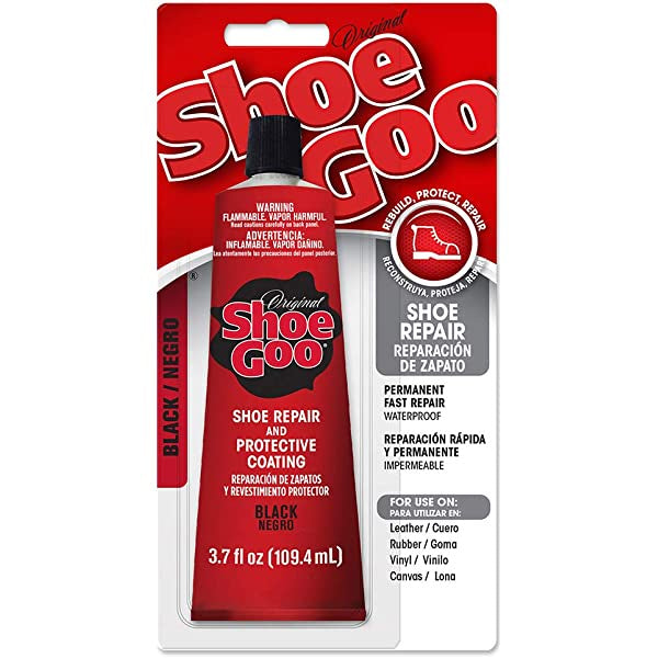 E6000's 3.7oz Black Opaque Original Shoe Goo for Strong Repairs