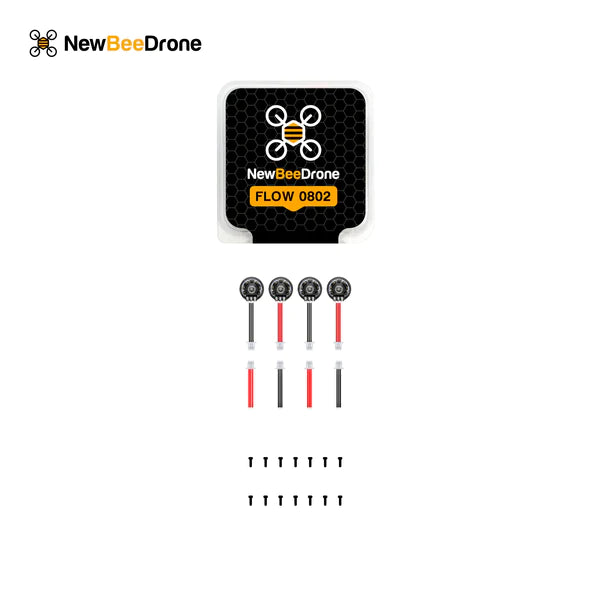 NewBeeDrone Flow 0802 High - Performance 27000kv Dual Ball Bearing Whoop Motors