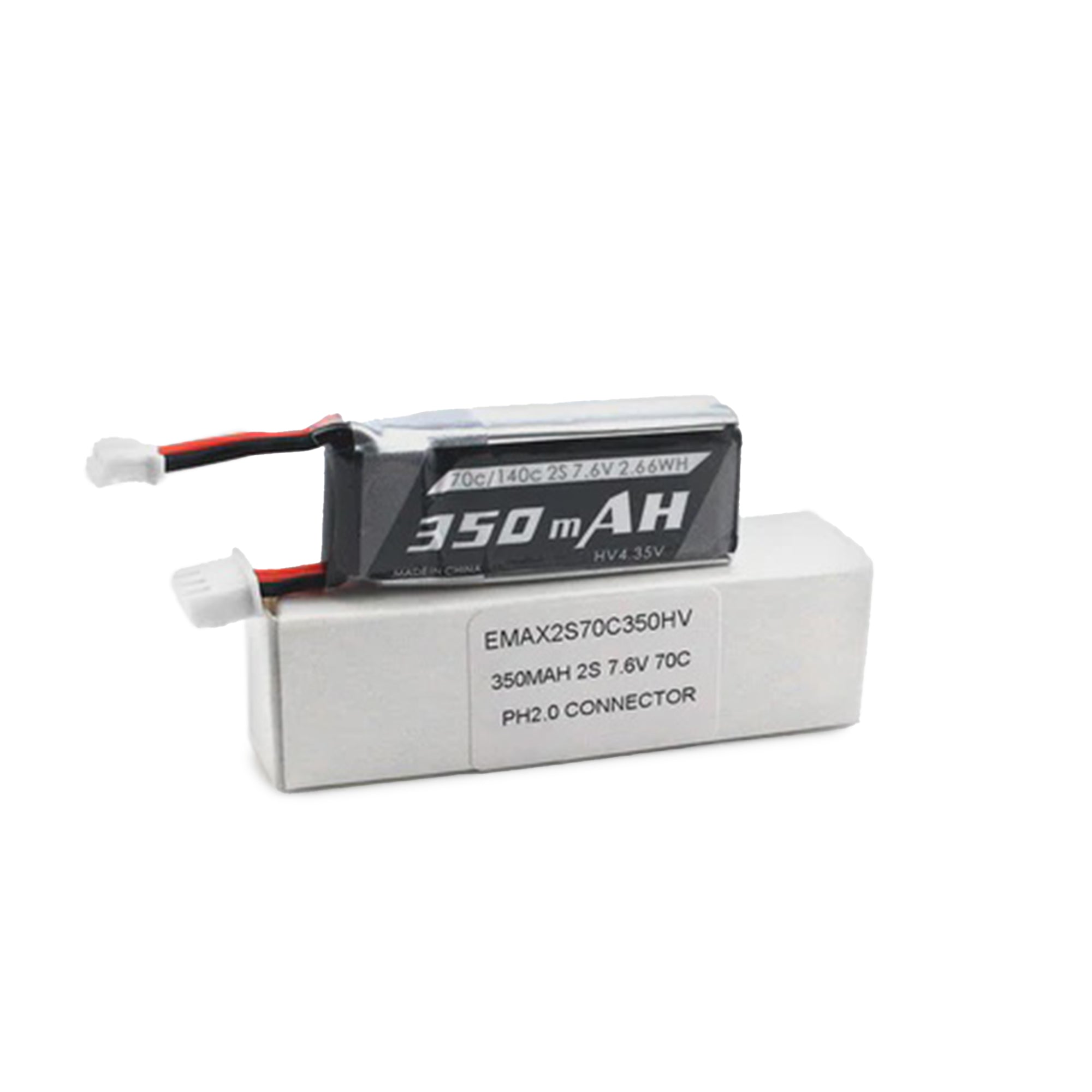 EMAX 350mAh 2S 70C 7.6V PH2.0 LiPo Battery for TinyHawk 2