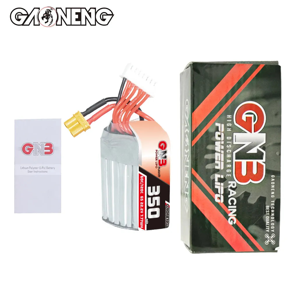 GAONENG High - Performance 6S 22.2V 350mAh 60C XT30 LiPo Drone Battery