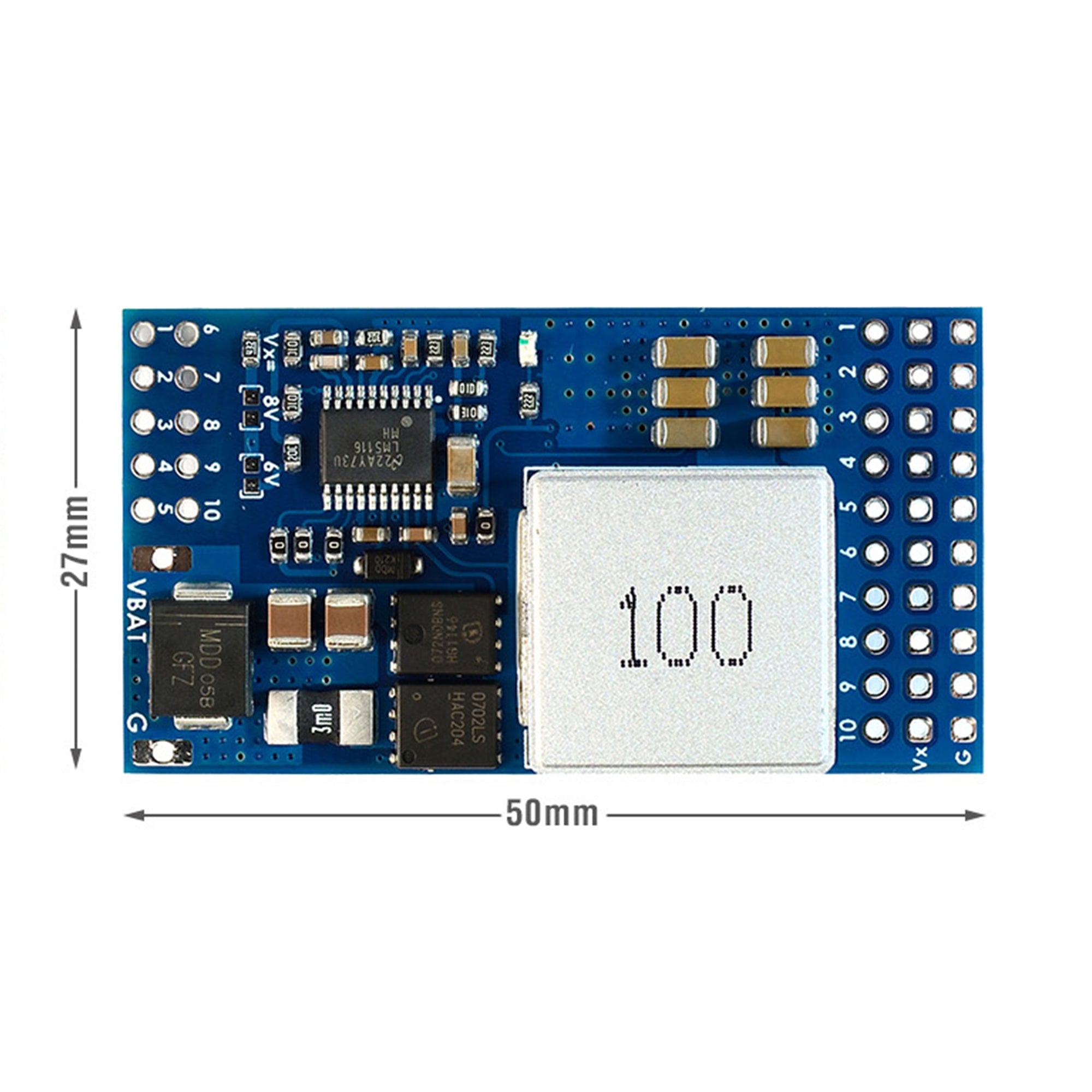 Hot Sale! Matek Servo Power Distribution Board with 12A BEC Converting 9 - 55V to 5/6/8V