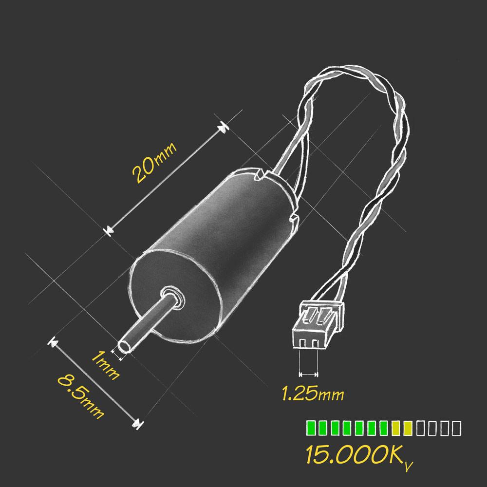 Micro Motor Warehouse CL-0820-15 High-Speed Coreless Brushed Motor