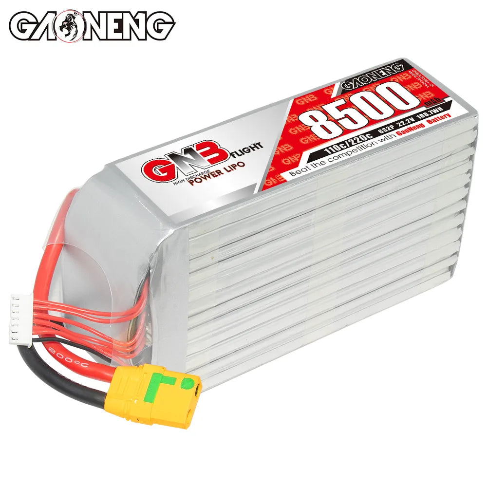 GAONENG GNB 6S 22.2V 8500mAh 110C RC LiPo Battery XT90S Anti - Spark: Top - Quality for RC Enthusiasts