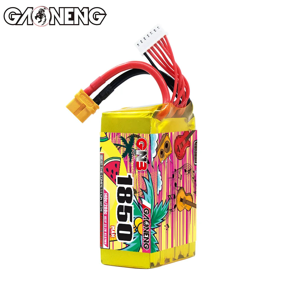 GAONENG GNB 6S 22.2V 1850mAh 140C LiPo Battery XT60 - High - Performance Offer