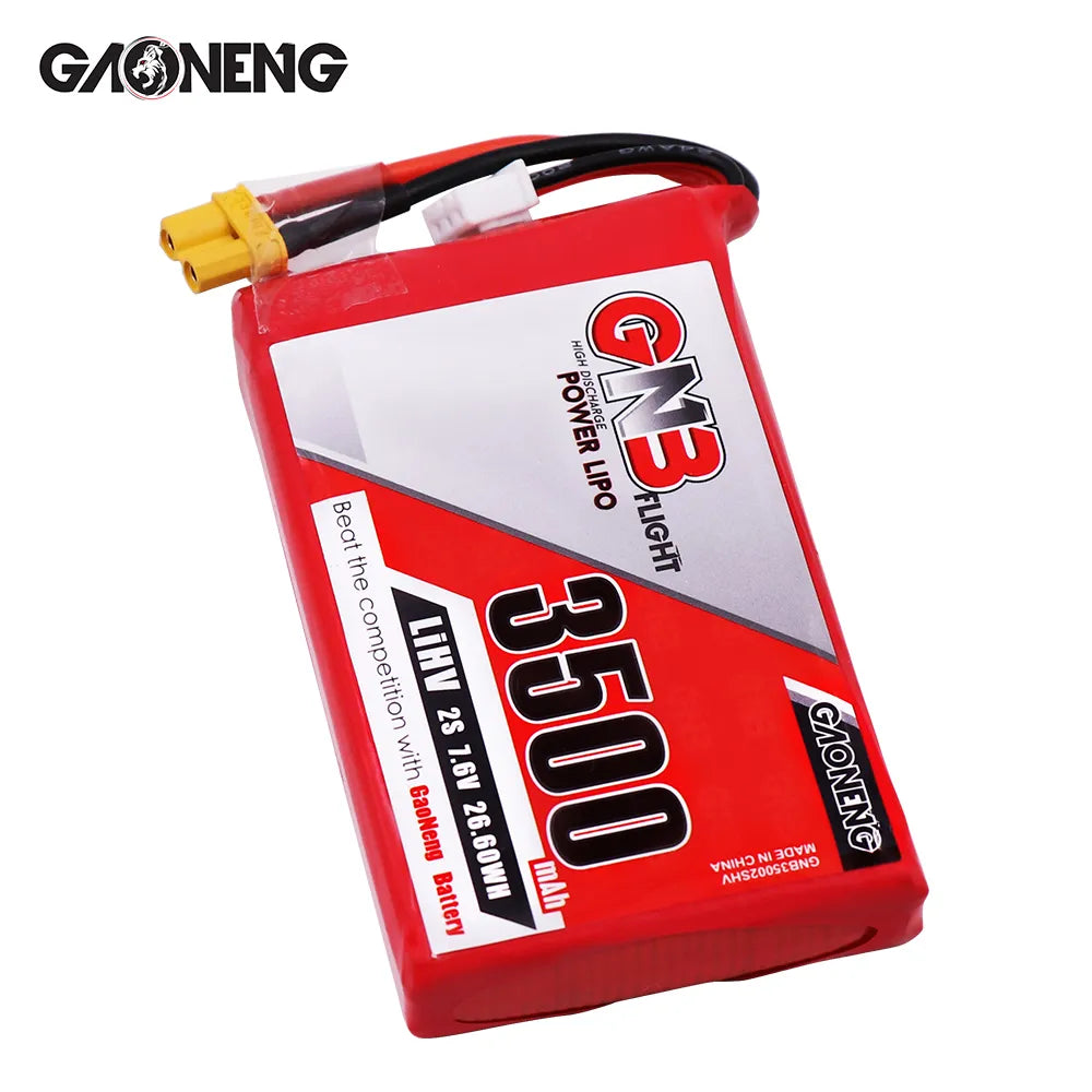 High - Energy GAONENG GNB 2S 7.6V 3500mAh 5C LiPo XT30 Battery for Frsky QX7