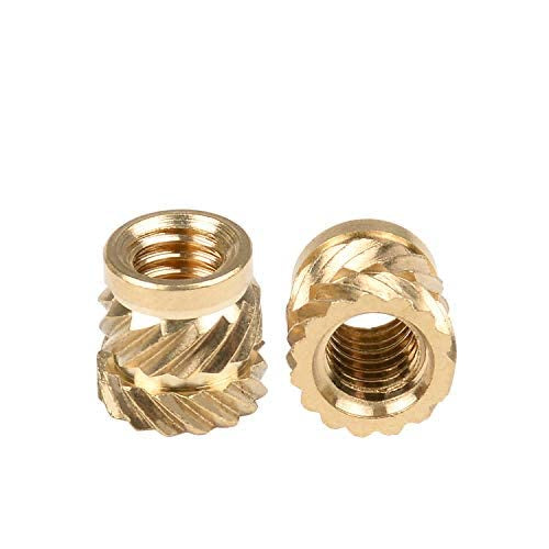 50-Piece M3x4.6xL4 Threaded Knurled Heatset Inserts for Rat Rig EVA Toolhead
