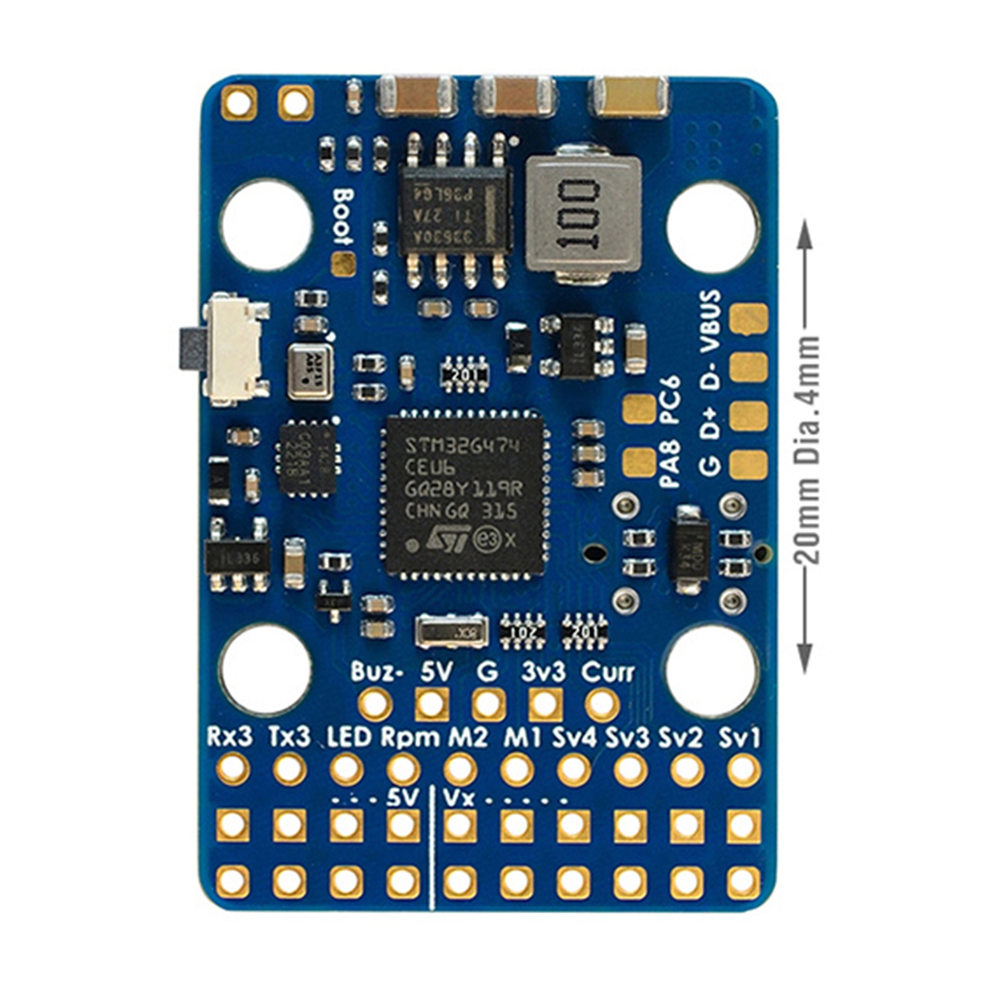 Hot Sale! Matek G474-HELI Flybarless Controller for RC Helicopters