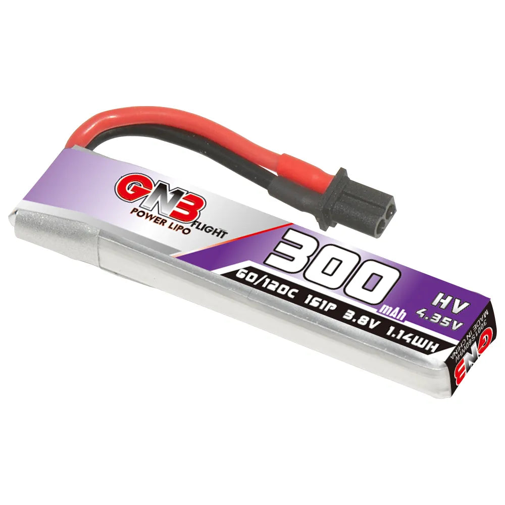GAONENG GNB 1S 3.8V 300mAh 60C A30 Cabled LiPo Battery Pack of 4 [DG] - Hot Deal!