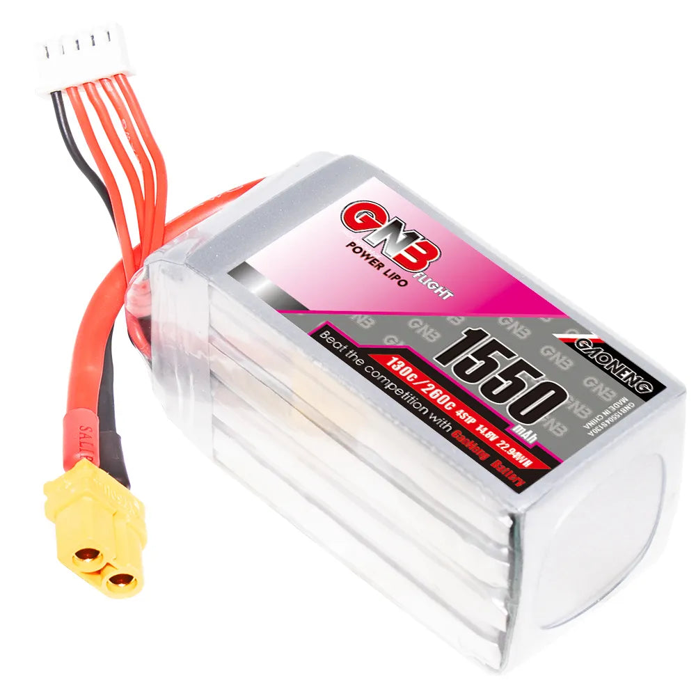 GAONENG High - Performance 4S 14.8V 1550mAh 130C XT60 LiPo Battery