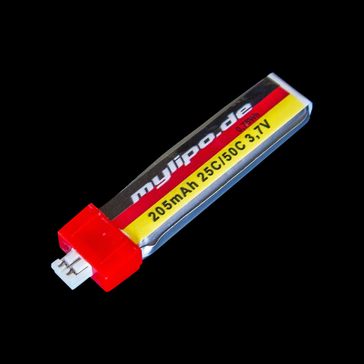 Hot Sale! mylipo 205mAh 25C 1S Battery Pack with JST - PH2 Connector, Lightweight 6g