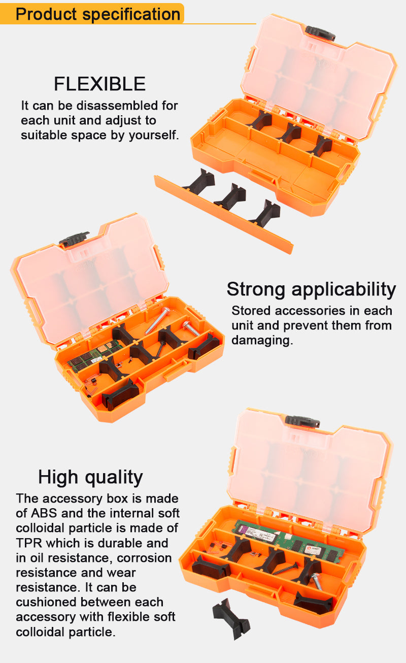 JAKEMY Premium Compartment Tool Box JM-Z14 - Great Deal!