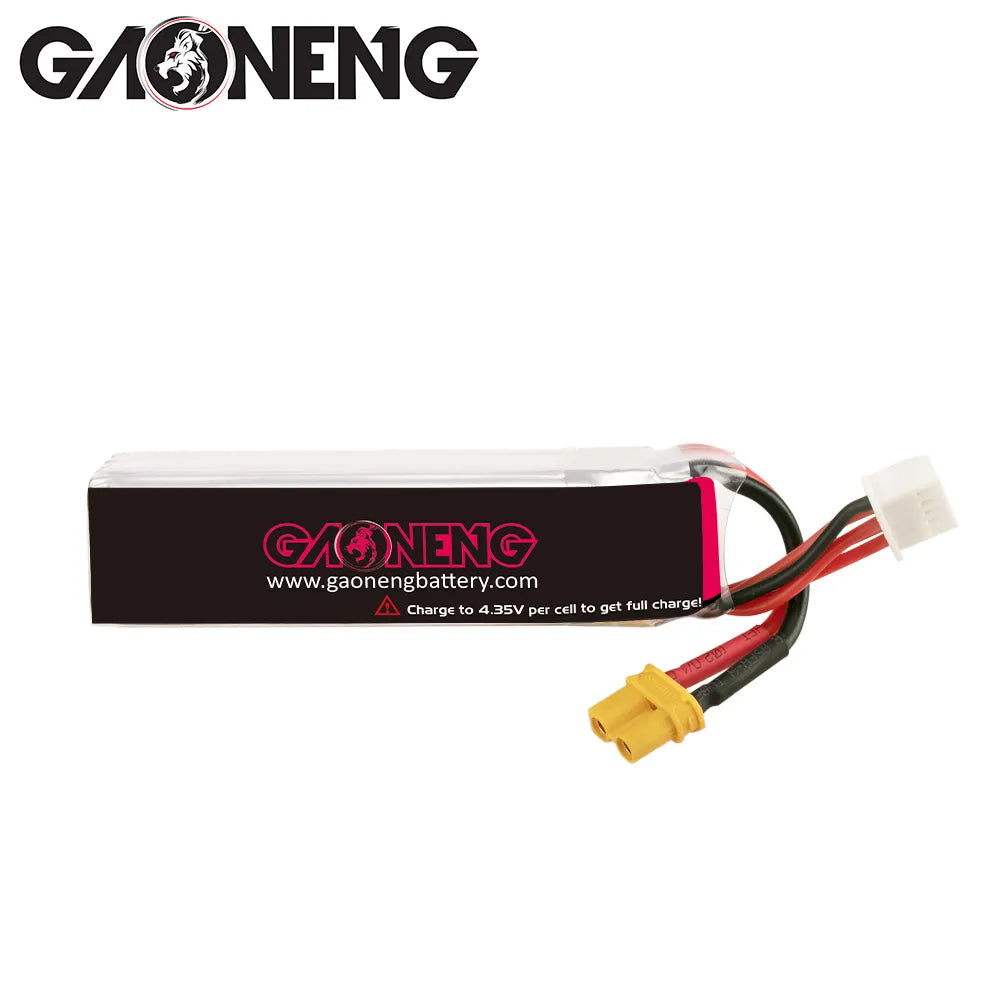GAONENG GNB 4S 15.2V 720mAh 100C XT30 LiPo Long Battery - Hot Sale!
