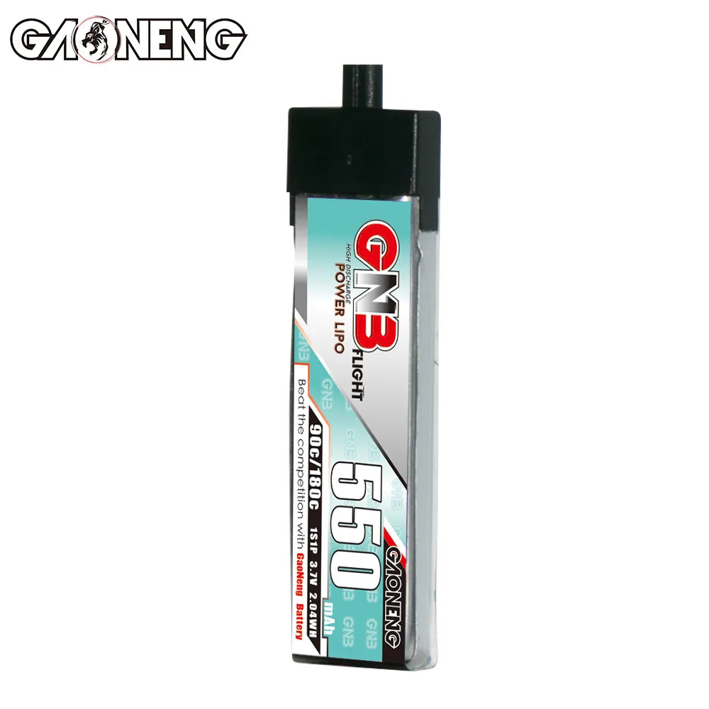 GAONENG GNB 1S 3.7V 550mAh 90C A30 Plastic Head LiPo Battery 4pc - Hot Deal!