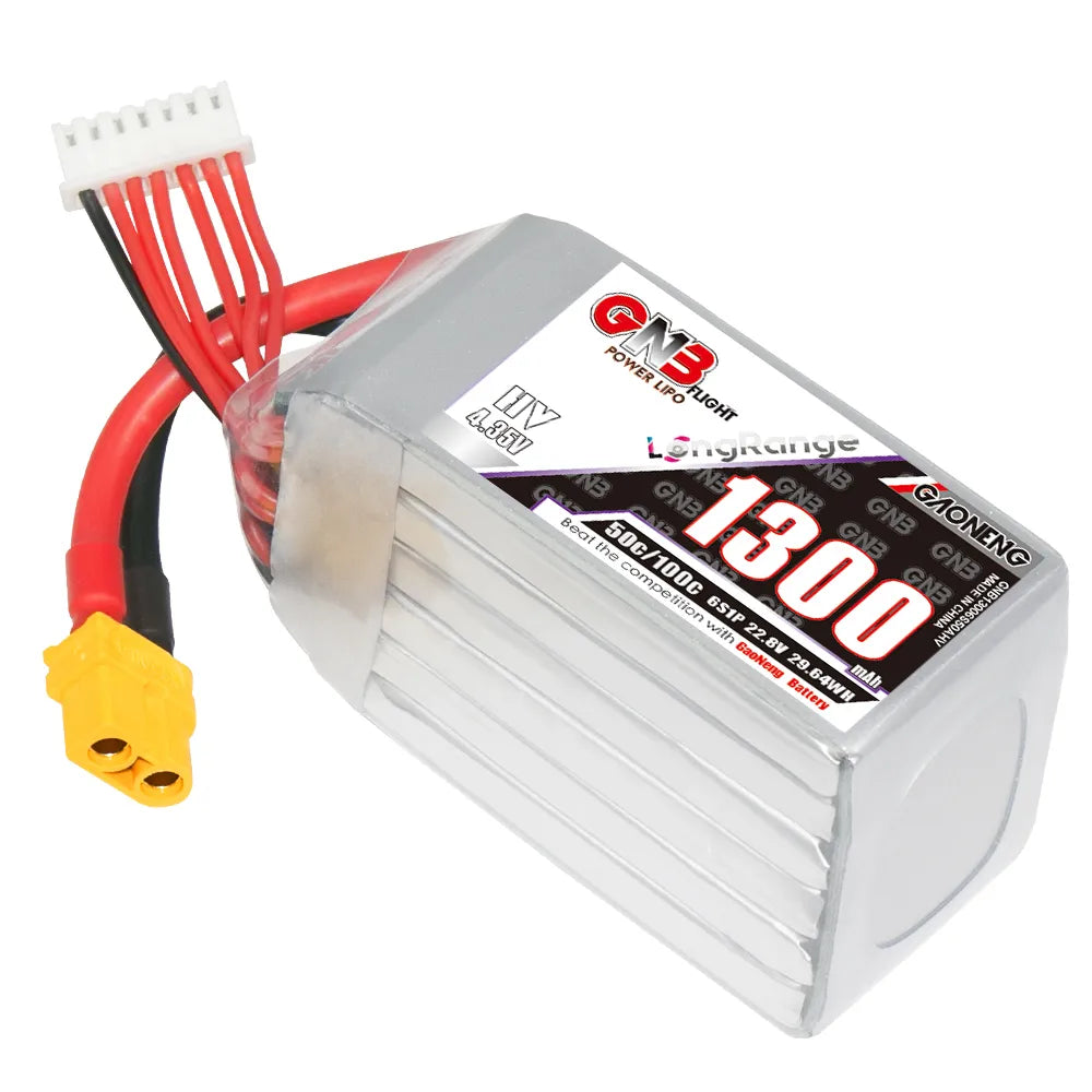 GAONENG GNB 6S 22.8V 1300mAh 50C XT60 LiPo Battery - Hot Sale!