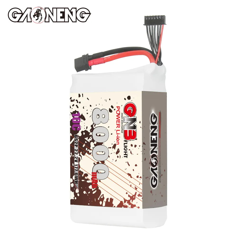Hot Sale GAONENG GNB 6S 22.2V 8000mAh 10C XT60 Lithium-ion Battery for FPV & Drones