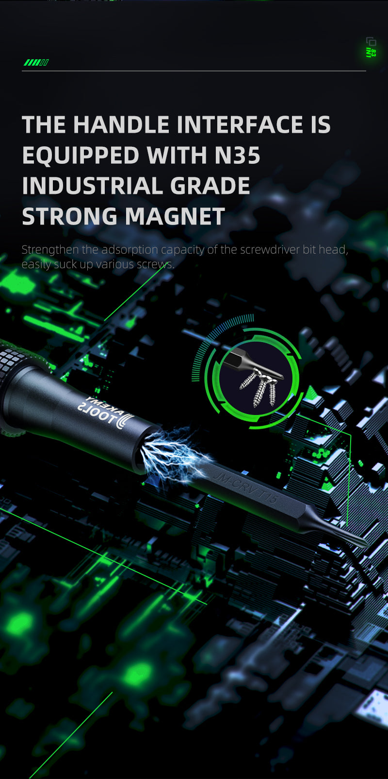 JAKEMY 83-in-1 Precision Magnetic Screwdriver Tool Set - Ideal for Electronics Repair
