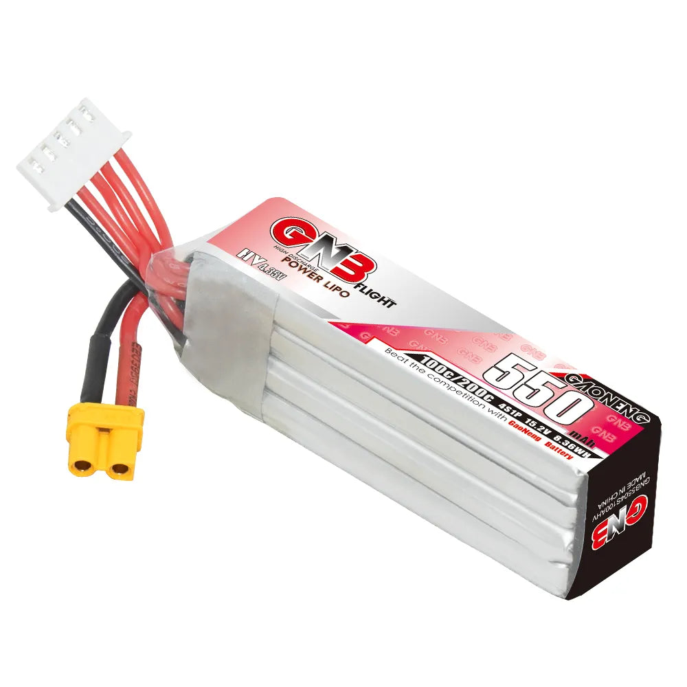 GAONENG High - Performance 4S 15.2V 550mAh 100C XT30 LiPo Long - Type Battery [DG] for Drones