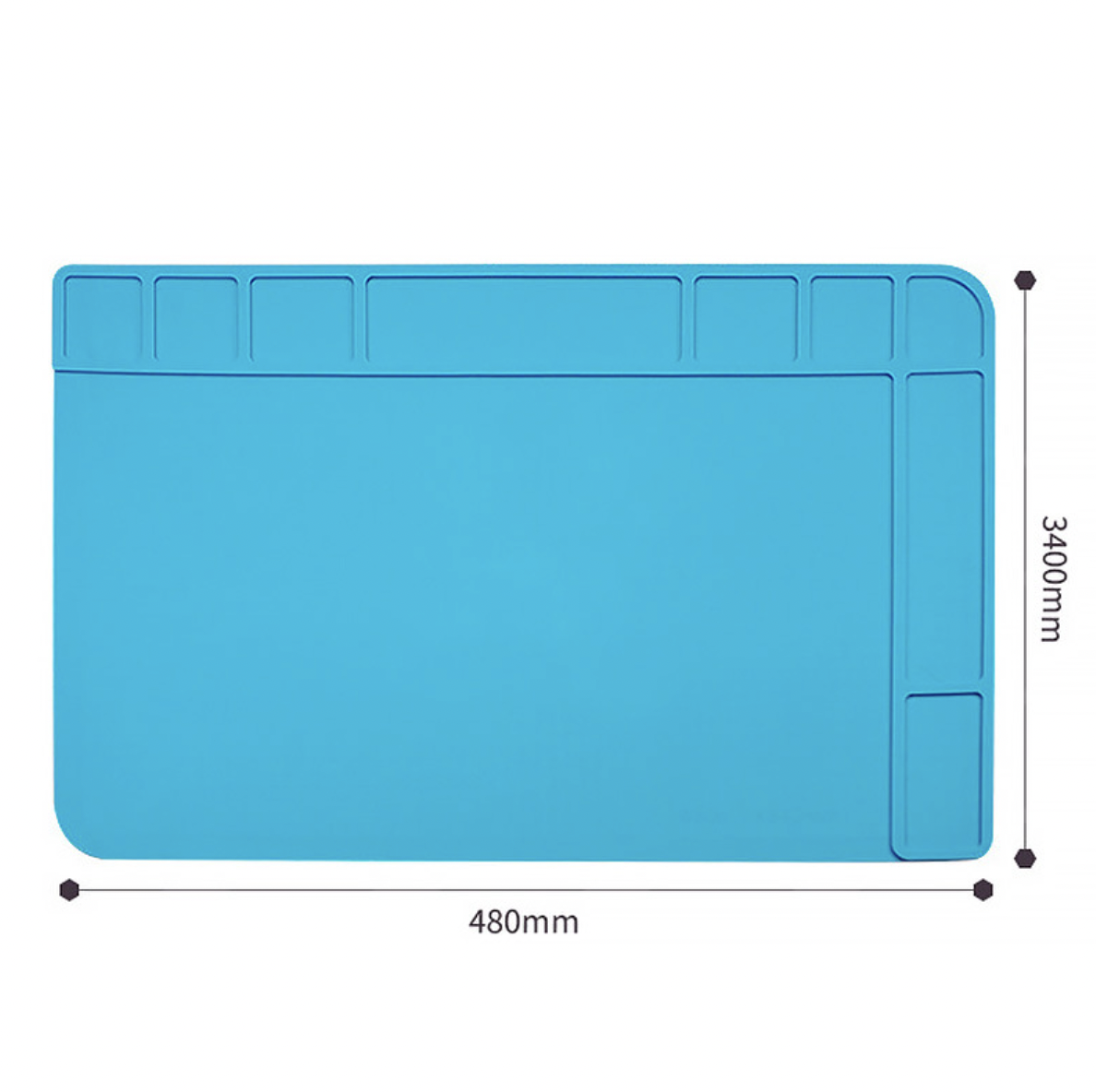 Hot Sale! FPV Phaser Anti-Static Insulated Silicone Work Mat, 480x340mm, 392g