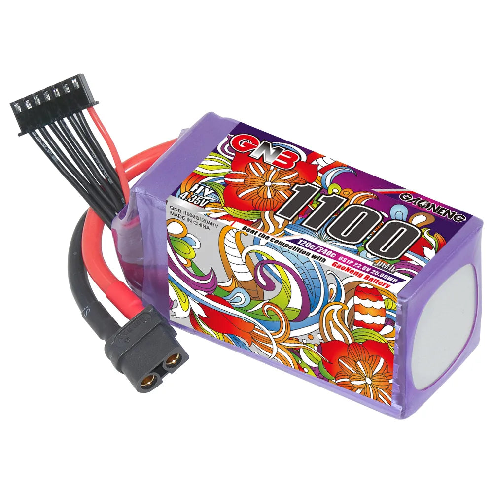 GAONENG High - Performance 6S 22.8V 1100mAh 120C XT60 LiPo Drone Battery on Sale