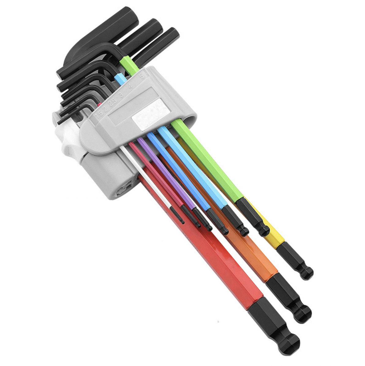 Aurora Rainbow Phaser FPV 9-piece Hex Ball End Allen Key Driver Set