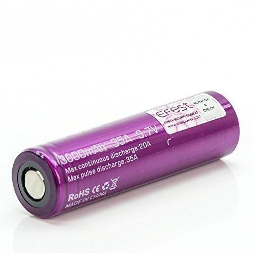 Efest 18650 Lithium Li - Ion Rechargeable Battery (2pc): 3000mAh, 20A/35A - Great Value Pack
