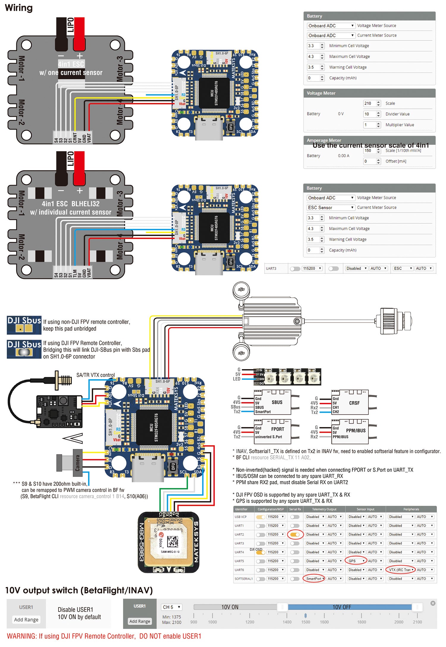 Matek F405-MiniTE Flight Controller with ICM42605 for Enhanced Performance