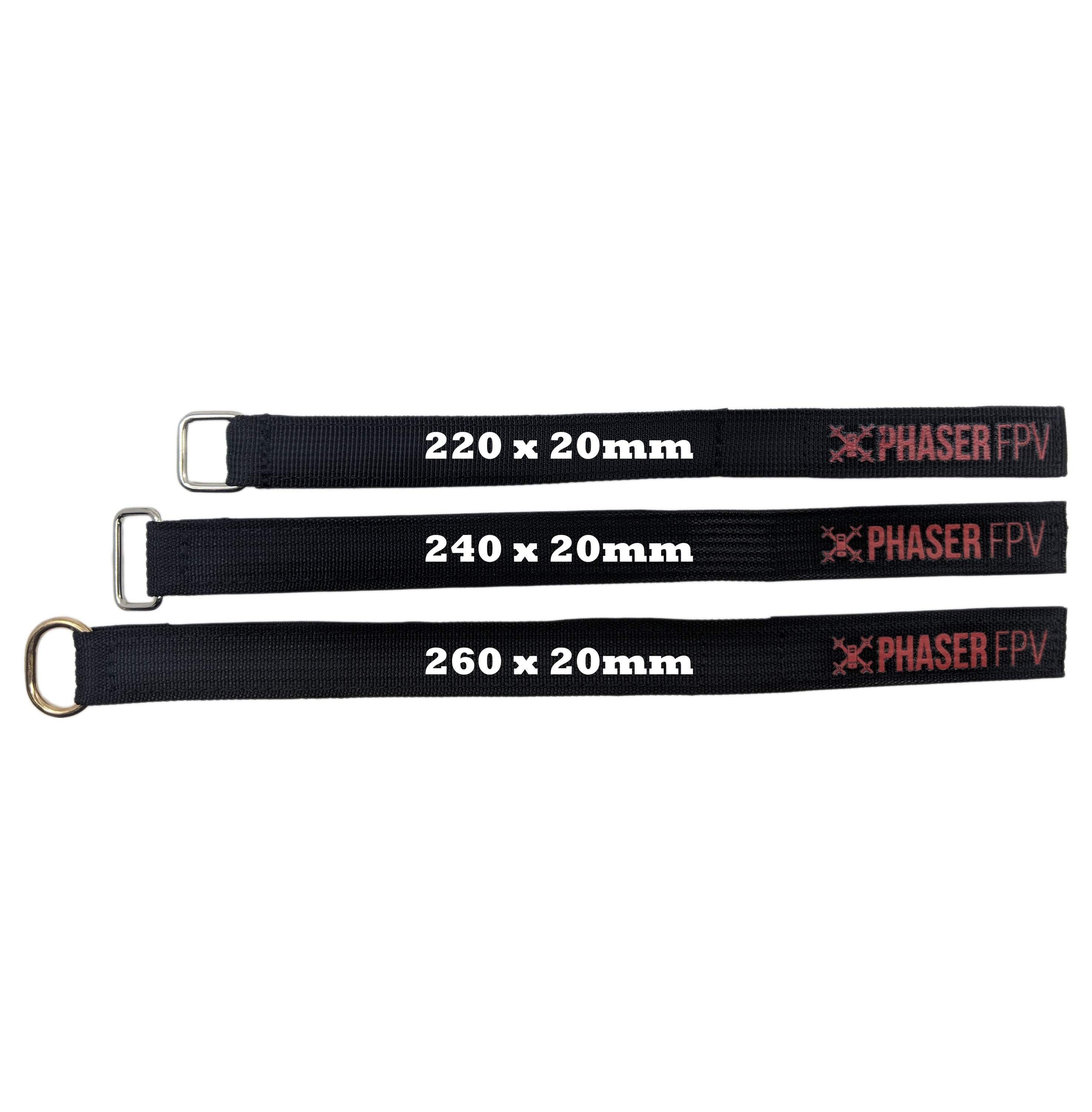Phaser FPV Branded Nylon Webbing Lipo Battery Strap 260x20mm