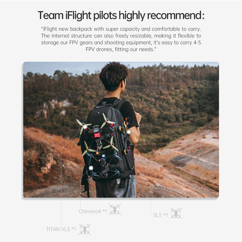 Get This Awesome iFlight FPV Drone Backpack without LEDs - Ideal for Gear Transport
