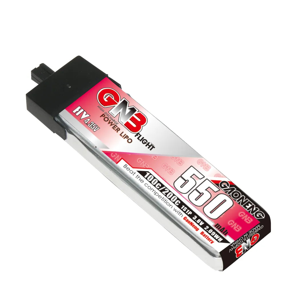 Hot Sale! GAONENG GNB 1S 3.8V 550mAh 100C A30 Plastic Head LiPo Battery for FPV Drones