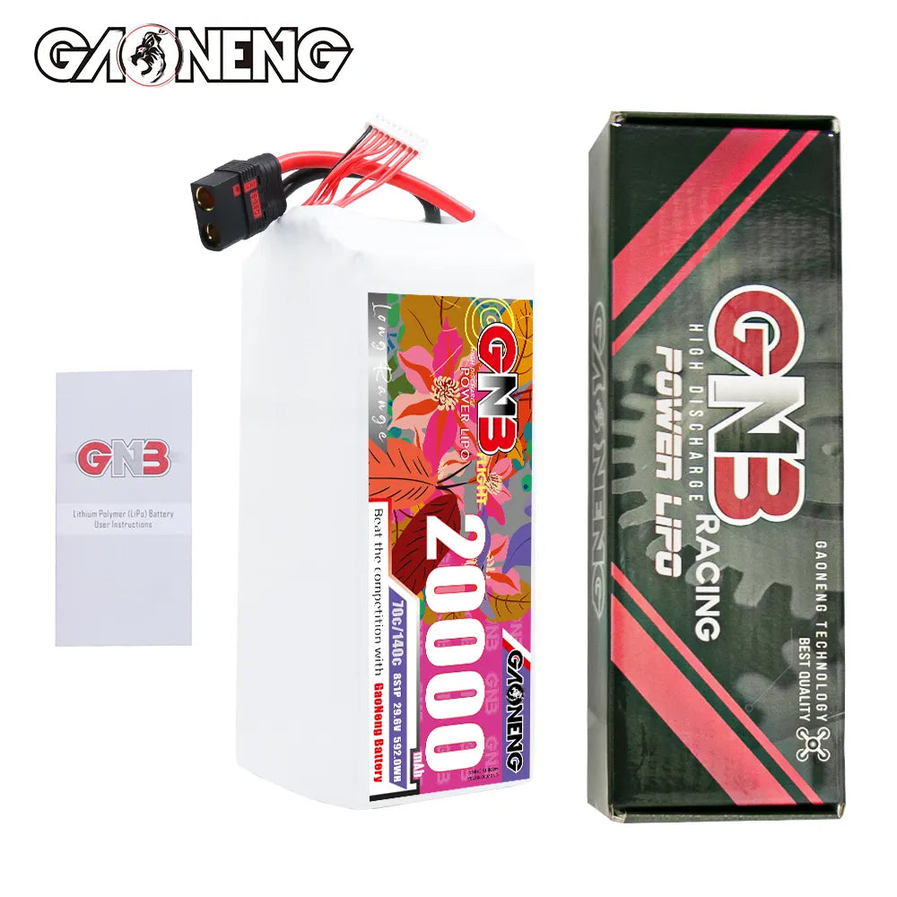 GAONENG High - Performance 22.2V 20000mAh 70C 8S1P RC LiPo Battery QS8 for Multiple Applications
