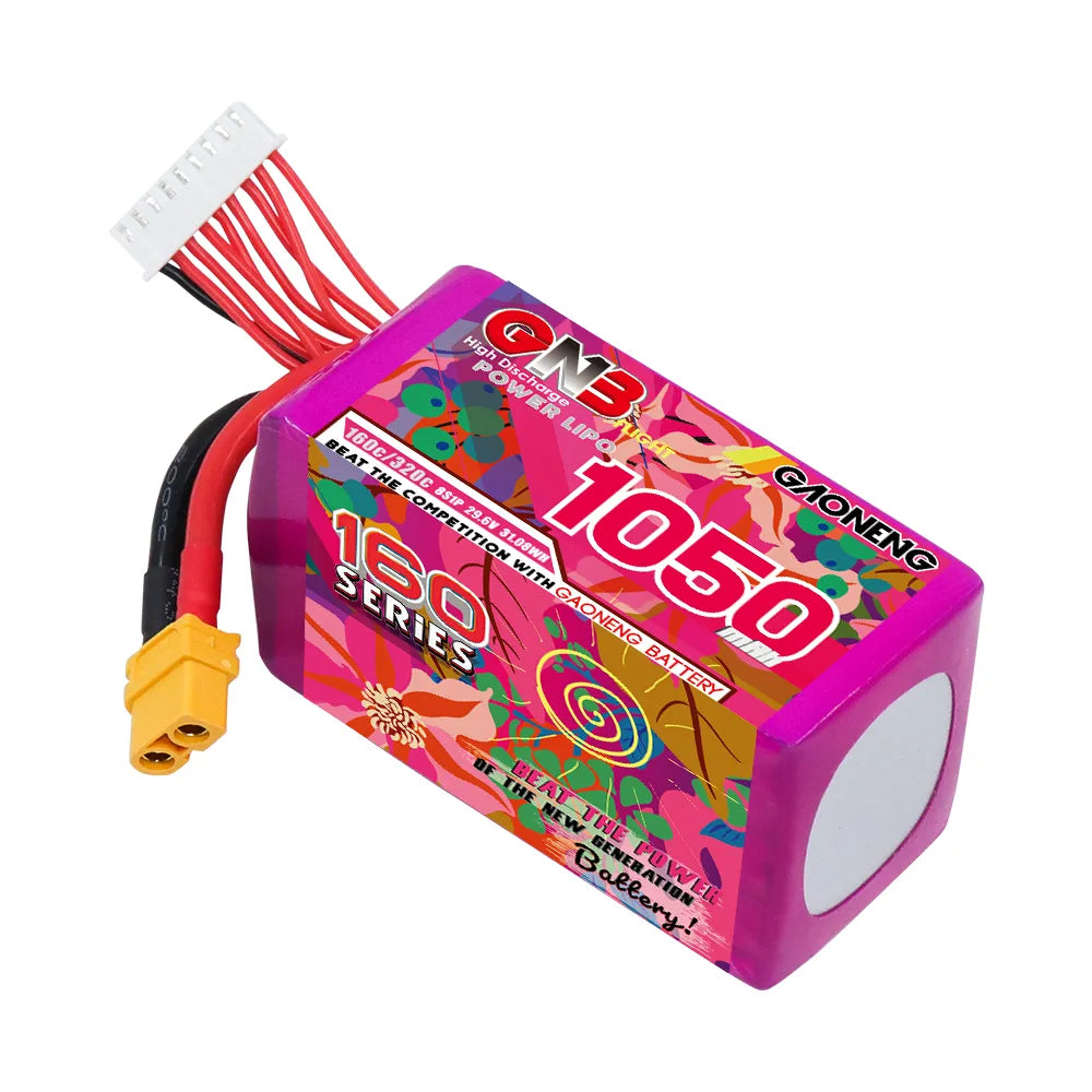 GAONENG GNB 8S 29.6V 1050mAh 160C XT60 LiPo Battery - High - Performance Sale