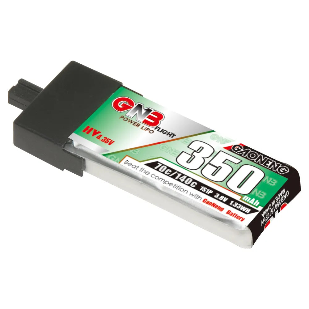 GAONENG GNB High-Voltage 1S 3.8V 350mAh 70C A30 Plastic Head LiPo Battery
