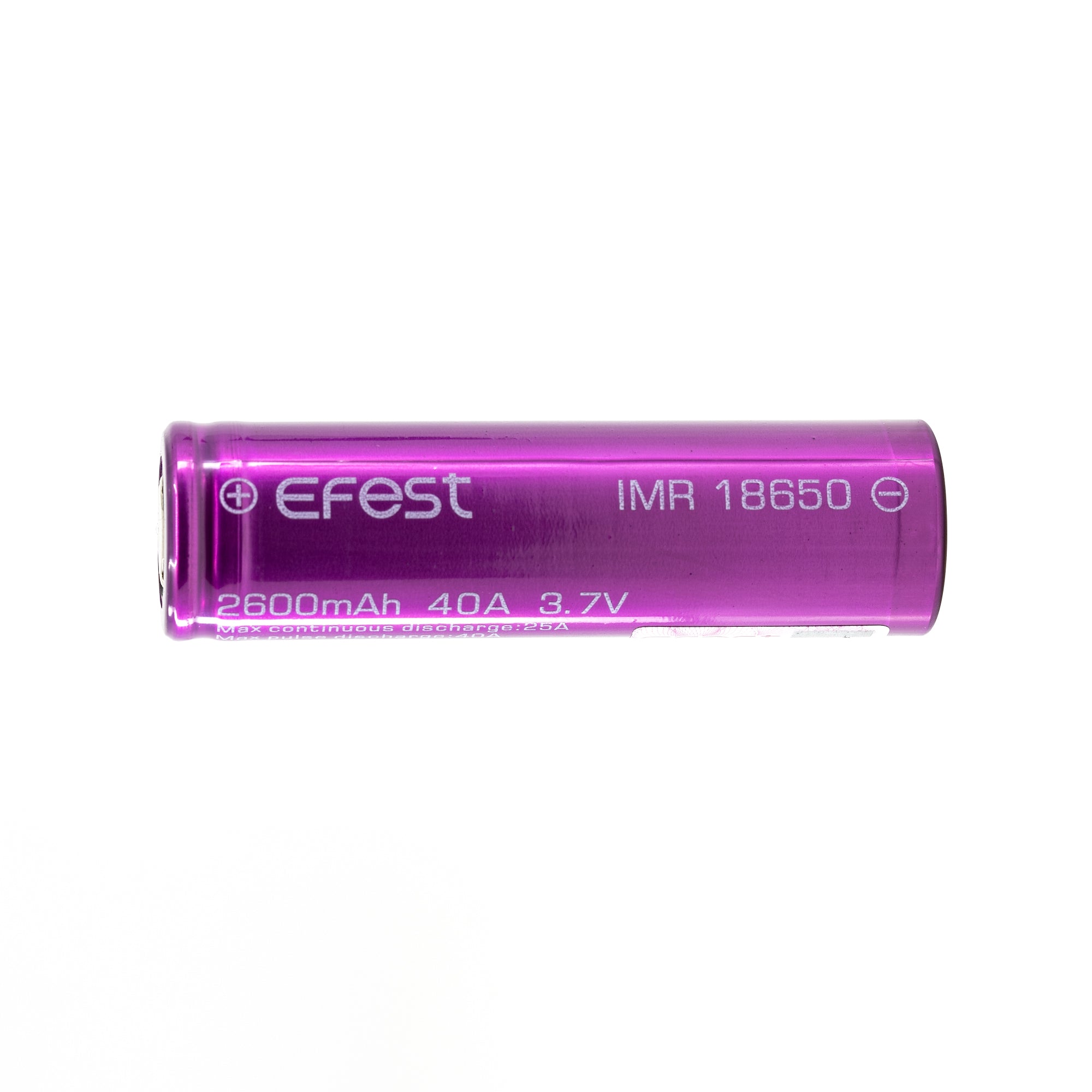 Efest IMR 18650 2600mAh 25A/40A Rechargeable Li-ion Battery Pack (2pcs) - Great Deal