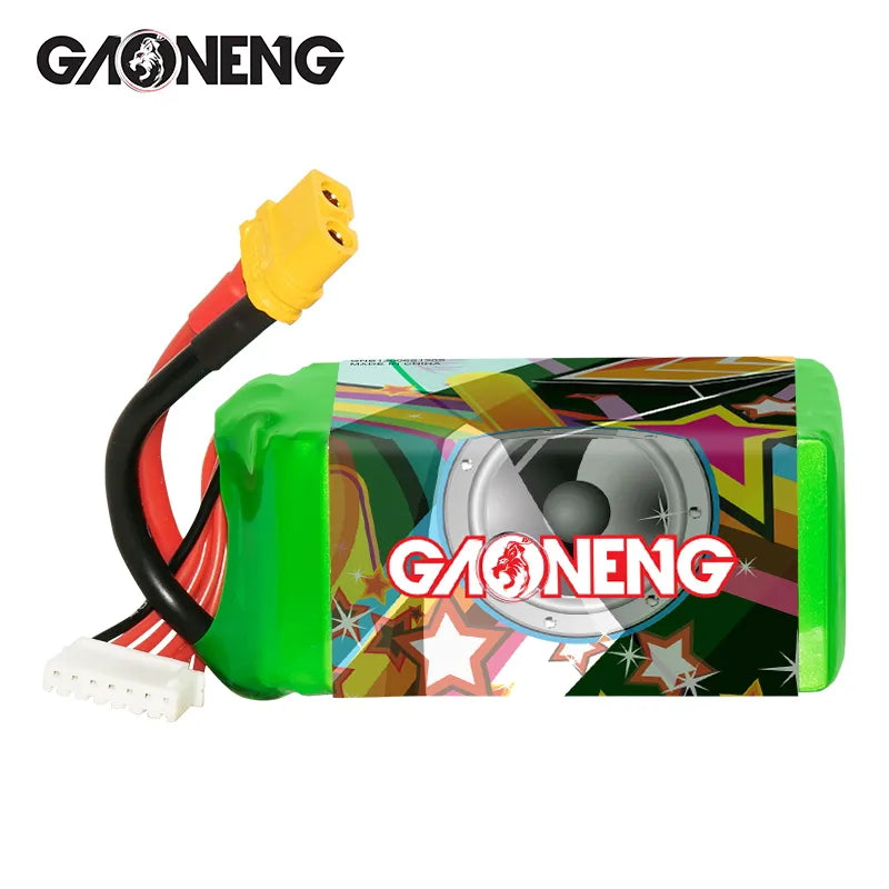 GAONENG GNB 6S 22.2V 1300mAh 120C XT60 LiPo Battery - High - Performance for FPV