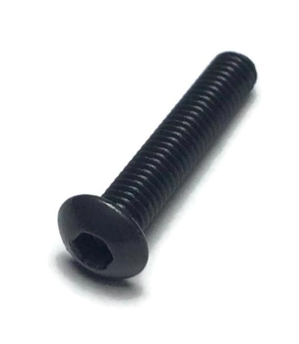 Black M3 Steel Button Head Screws - Pack of 10 in Various Sizes