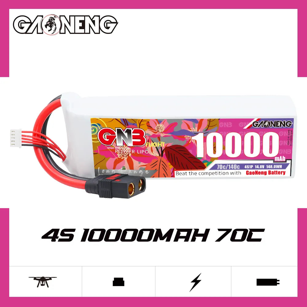 GAONENG 14.8V 10000mAh 70C RC LiPo Battery QS8 - High - Performance Deal