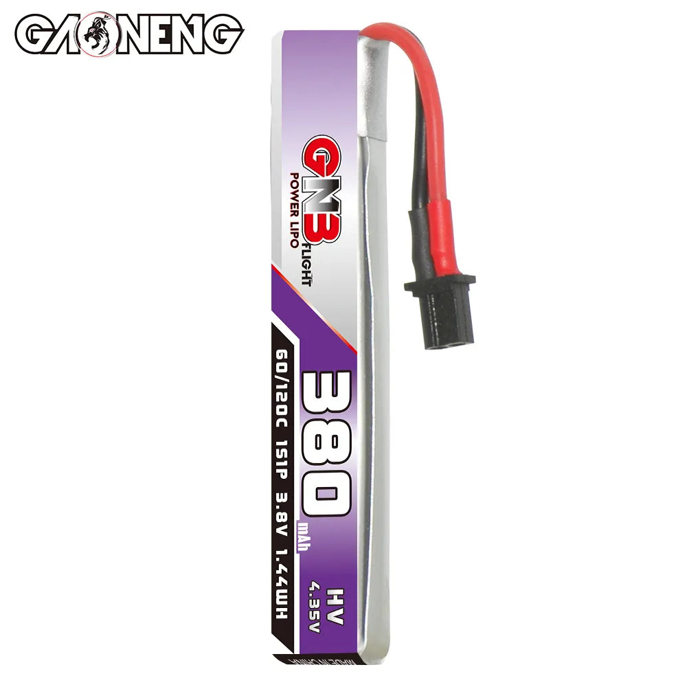 Hot Sale! GAONENG GNB 380mAh 60C 1S 3.8V LiHV Cabled LiPo Battery [DG]