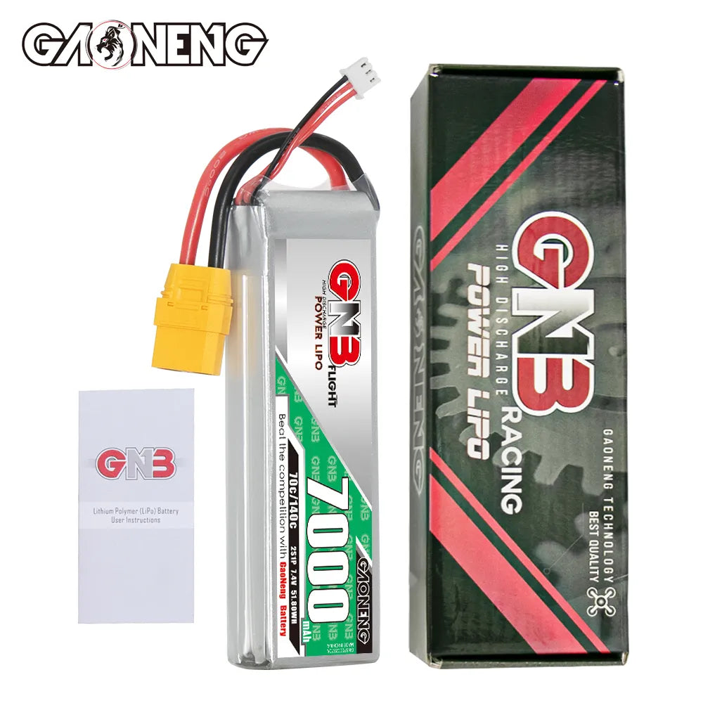 High - Energy GAONENG GNB 2S 7.4V 7000mAh 70C LiPo Battery with XT90 Connector