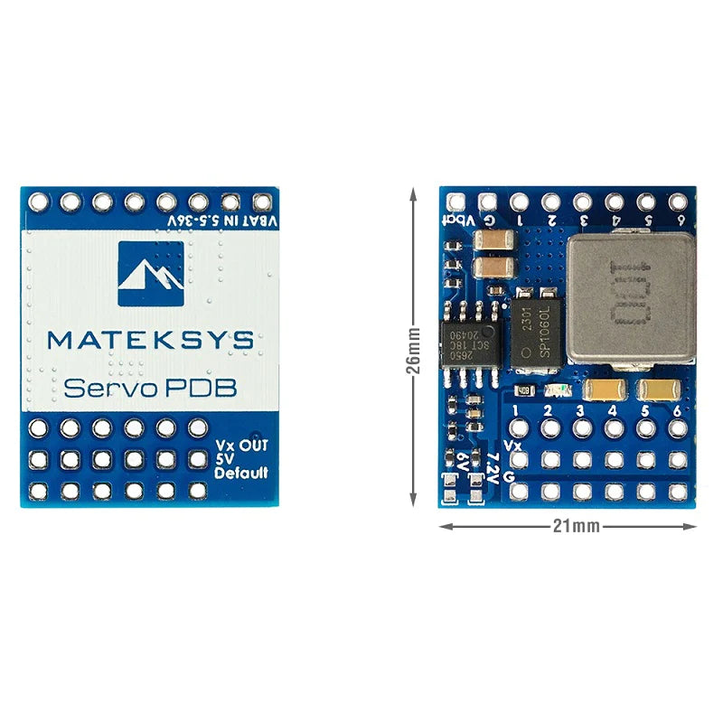 Hot Deal! Matek Servo PDB with BEC (5.5 - 36V to 5 - 8.2V)