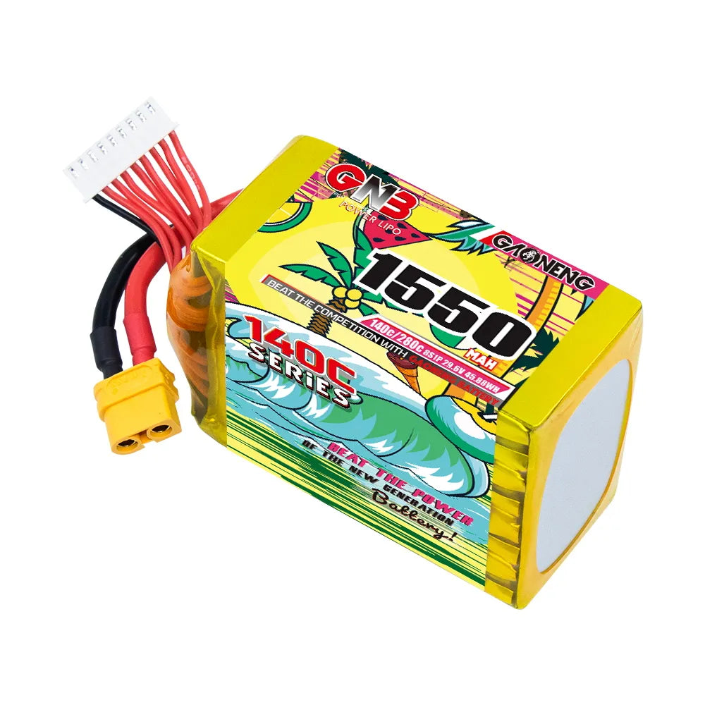 GAONENG 8S 29.6V 1550mAh 140C XT60 LiPo Battery - Hot Sale!