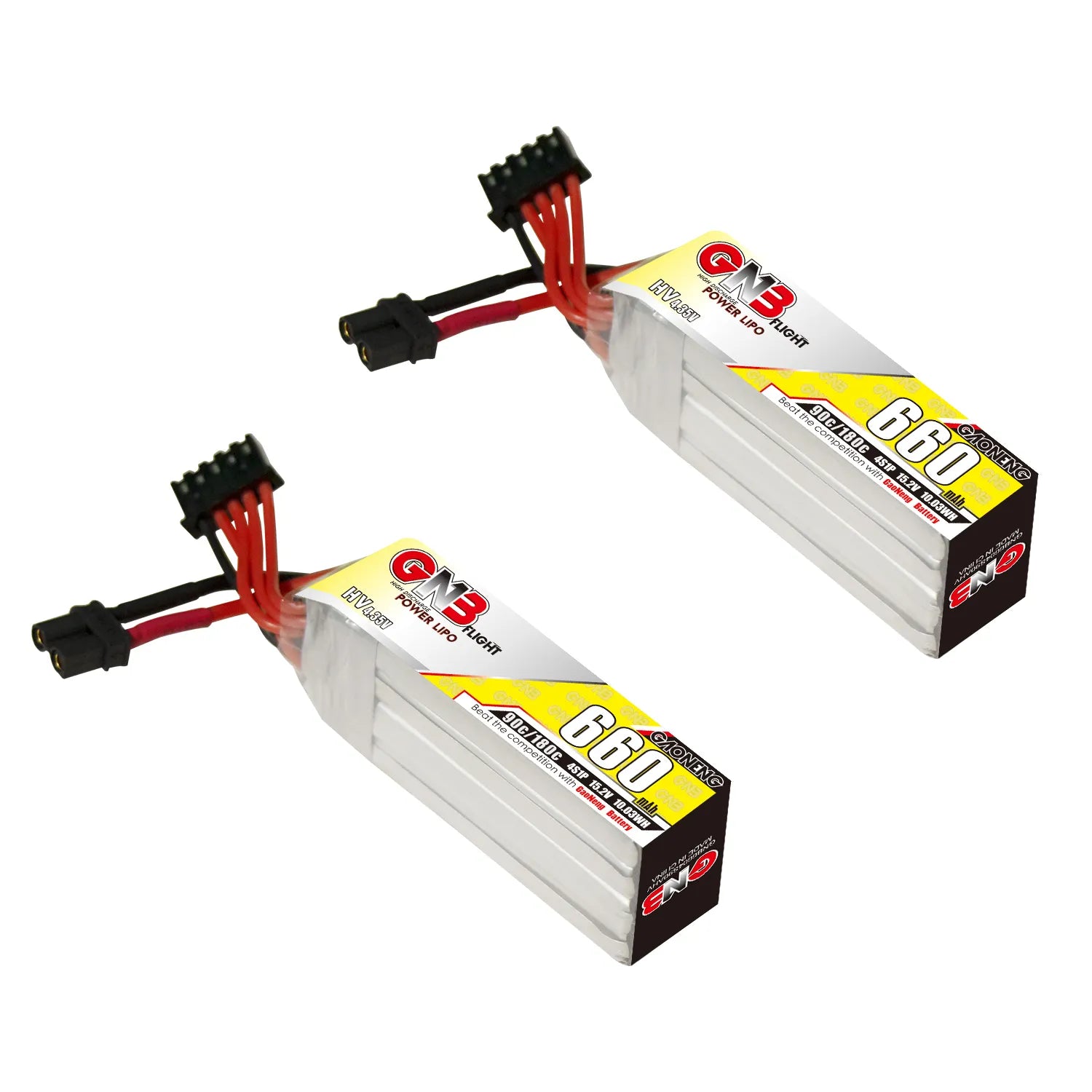 GAONENG GNB 4S 15.2V 660mAh 90C XT30 Long LiPo Battery - Great Deal [DG]