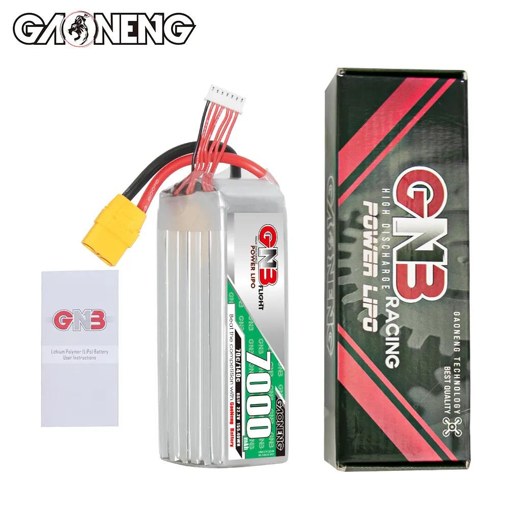 Hot Deal: GAONENG GNB 6S 22.2V 7000mAh 70C LiPo Battery with XT90 Connector