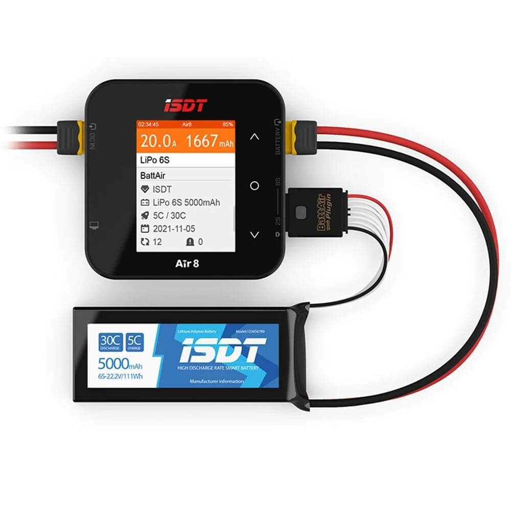 ISDT AIR8 500W 20A DC Smart Charger - 1-8S with APP Control, Great Deal