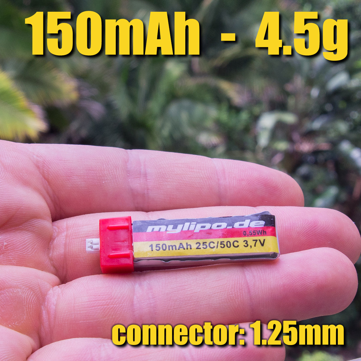 Hot Deal! mylipo 150mAh 25C 1S LiPo Battery with Micro-JST Connector (4.4g)