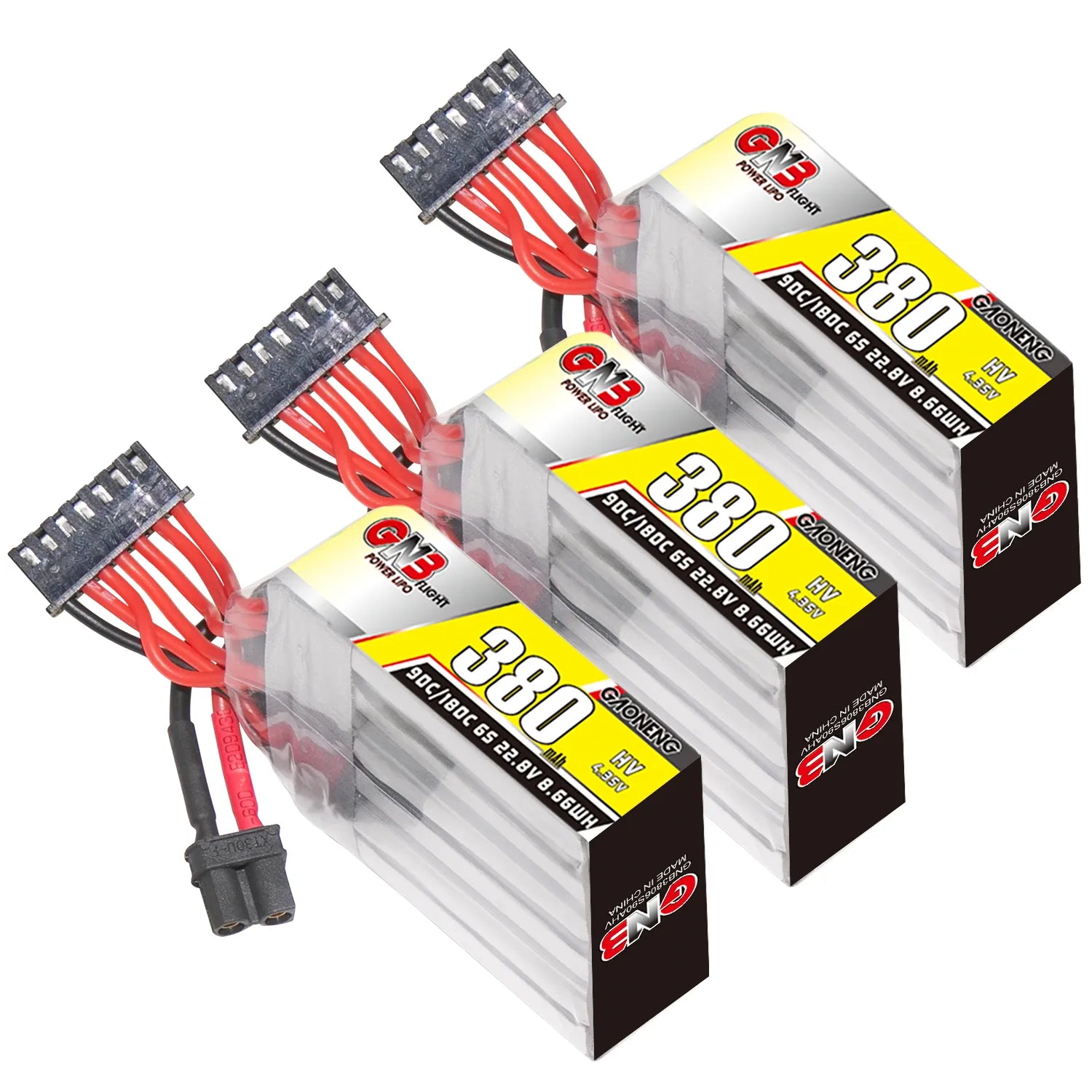 Hot Sale GAONENG GNB 6S 22.8V 380mAh 90C XT30 High - Performance LiPo Battery