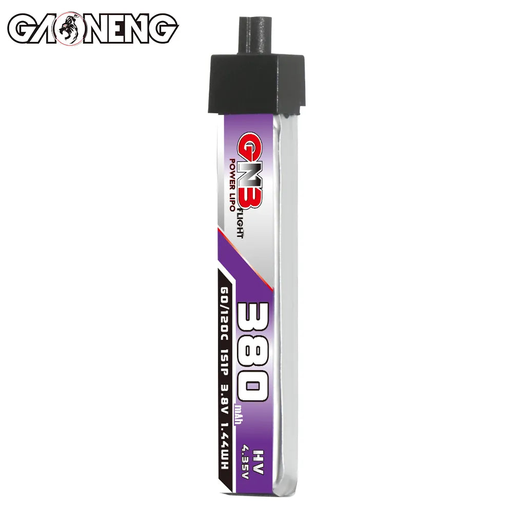 Hot Sale GAONENG GNB 380mAh 3.8V 60C 1S A30 Plastic Head LiPo Drone Battery