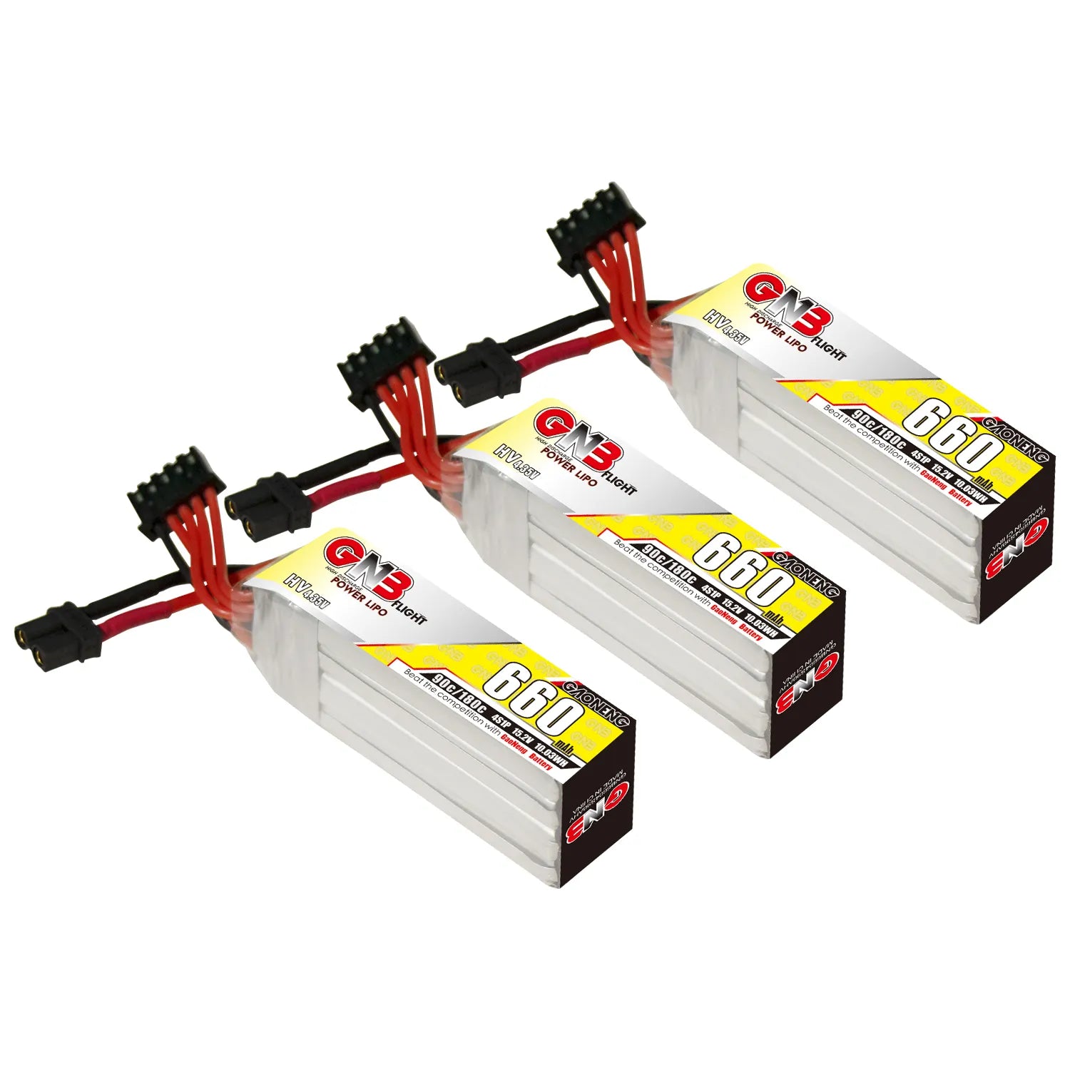 GAONENG GNB 4S 15.2V 660mAh 90C XT30 Long LiPo Battery - Great Deal [DG]