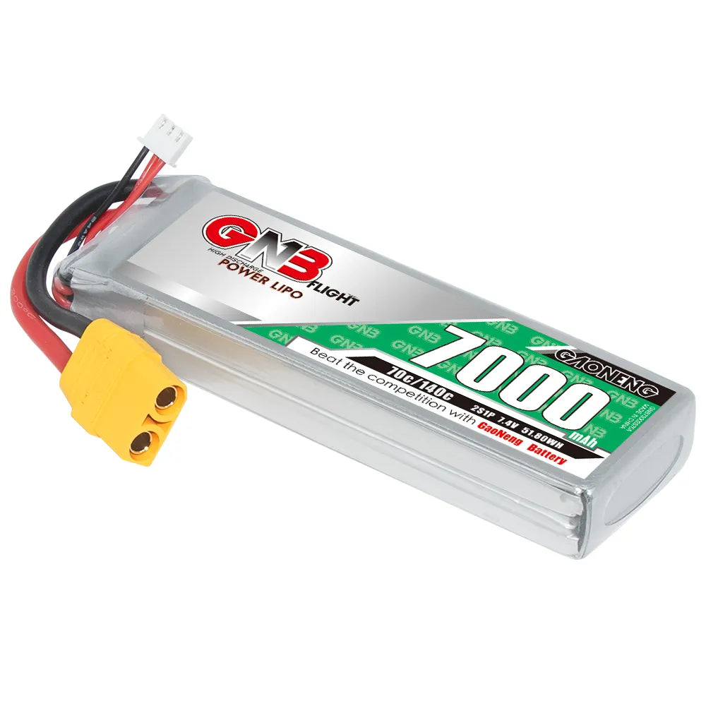 High - Energy GAONENG GNB 2S 7.4V 7000mAh 70C LiPo Battery with XT90 Connector